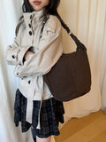 PUMPKIN LARGE SHOULDER BAG hush nubuck (Dispatch in 48hrs)