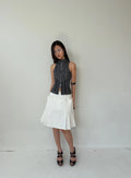 INTO.EIGHT - FACADE SKIRT / White