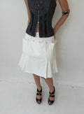 INTO.EIGHT - FACADE SKIRT / White