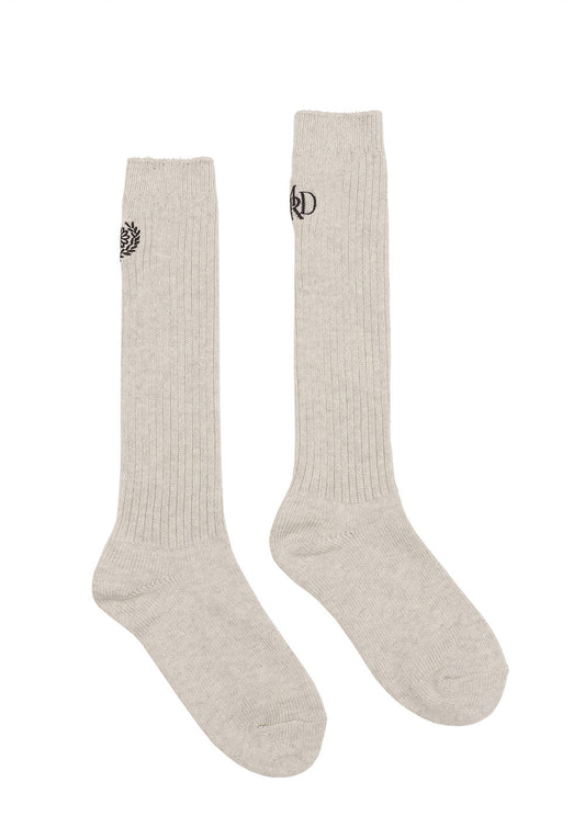 MARDI MERCREDI -  LONG SOCKS MRD LOGO_HEATHER NAVY