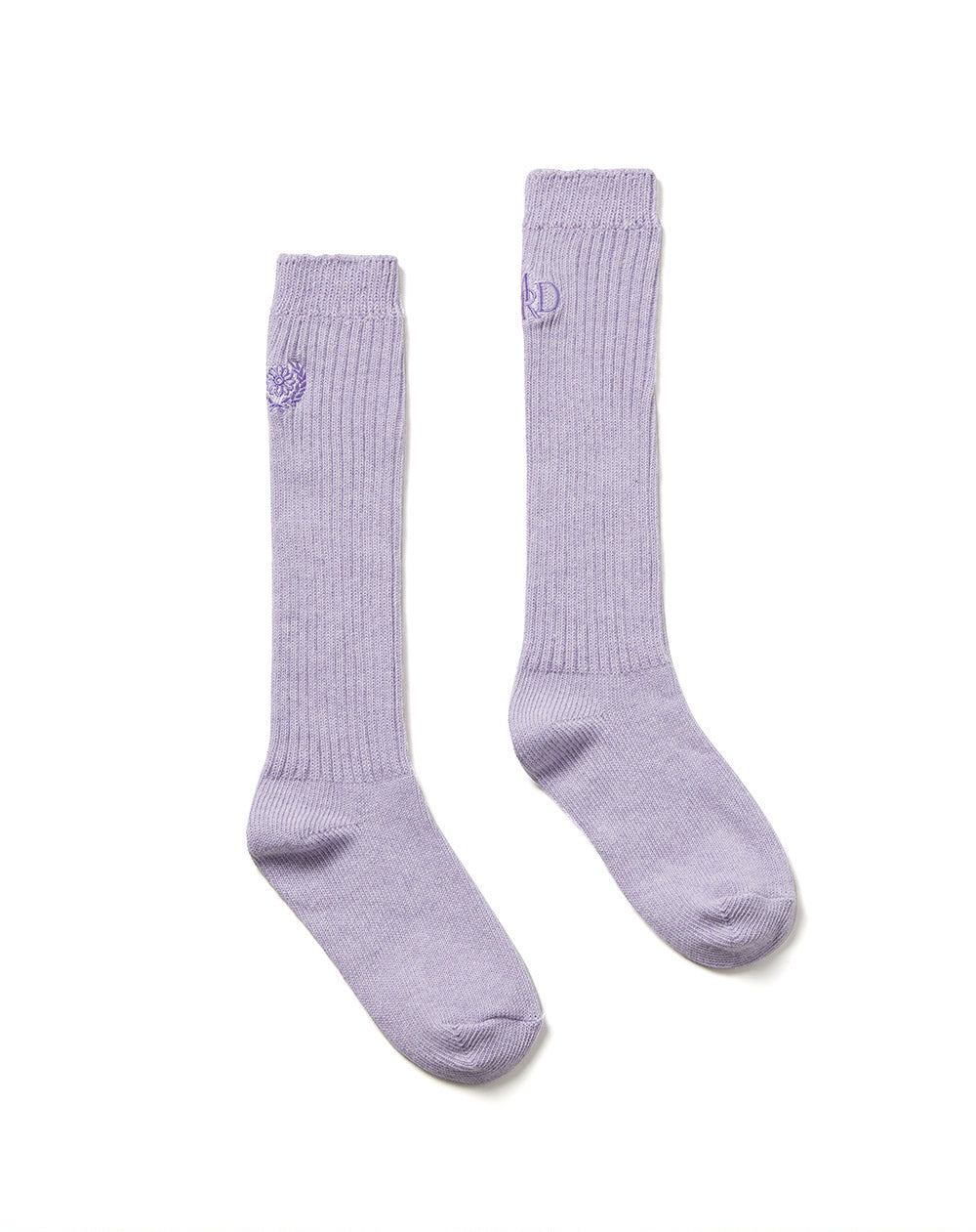 MARDI MERCREDI -  LONG SOCKS MRD LOGO_LAVENDER PURPLE