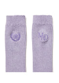 MARDI MERCREDI -  LONG SOCKS MRD LOGO_LAVENDER PURPLE