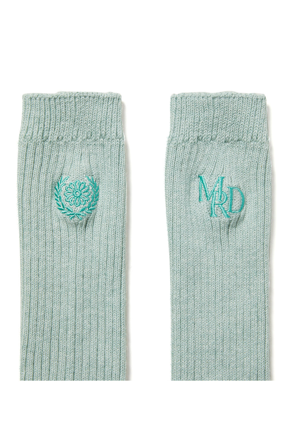 MARDI MERCREDI -  LONG SOCKS MRD LOGO_MINT GREEN