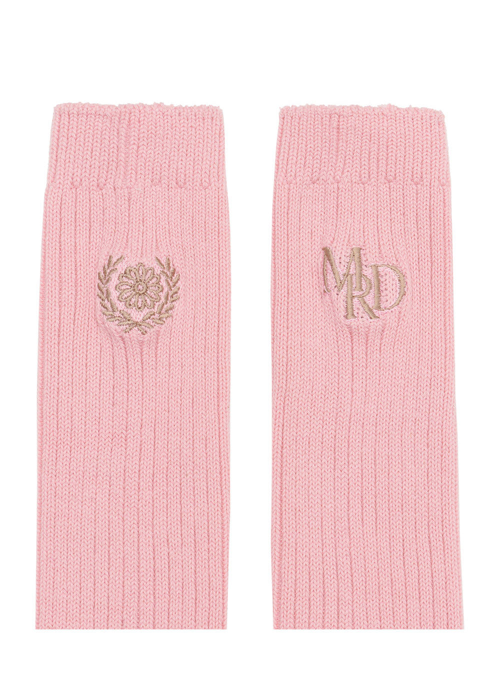 MARDI MERCREDI -  LONG SOCKS MRD LOGO_PINK LATTE