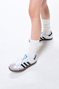 MARDI MERCREDI -  LONG SOCKS MRD LOGO_WHITE GREEN