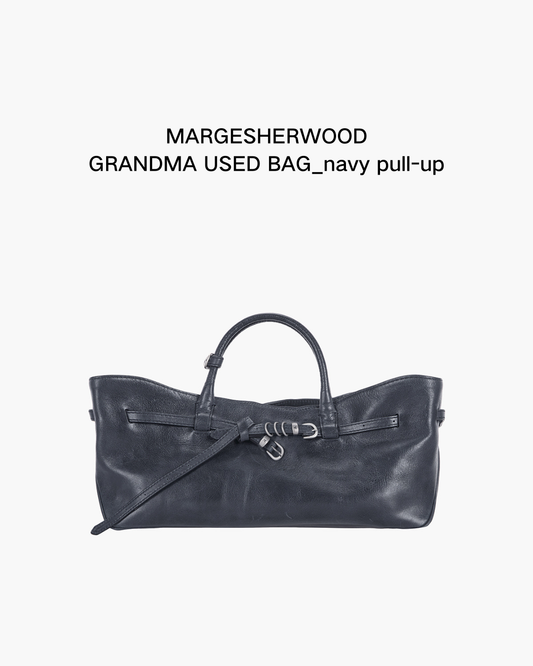 GRANDMA USED BAG navy pull-up