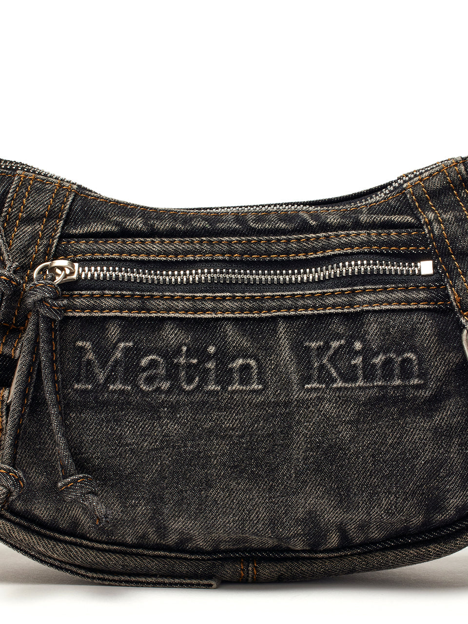 MATIN KIM - MATIN WASHED DENIM MINI HOBO BAG IN BLACK – KORIAH