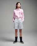 MARDI MERCREDI -  OXFORD BERMUDA SHORTS STRIPE_SKY