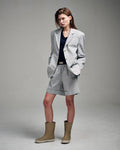 MARDI MERCREDI -  OXFORD JACKET STRIPE_GREY