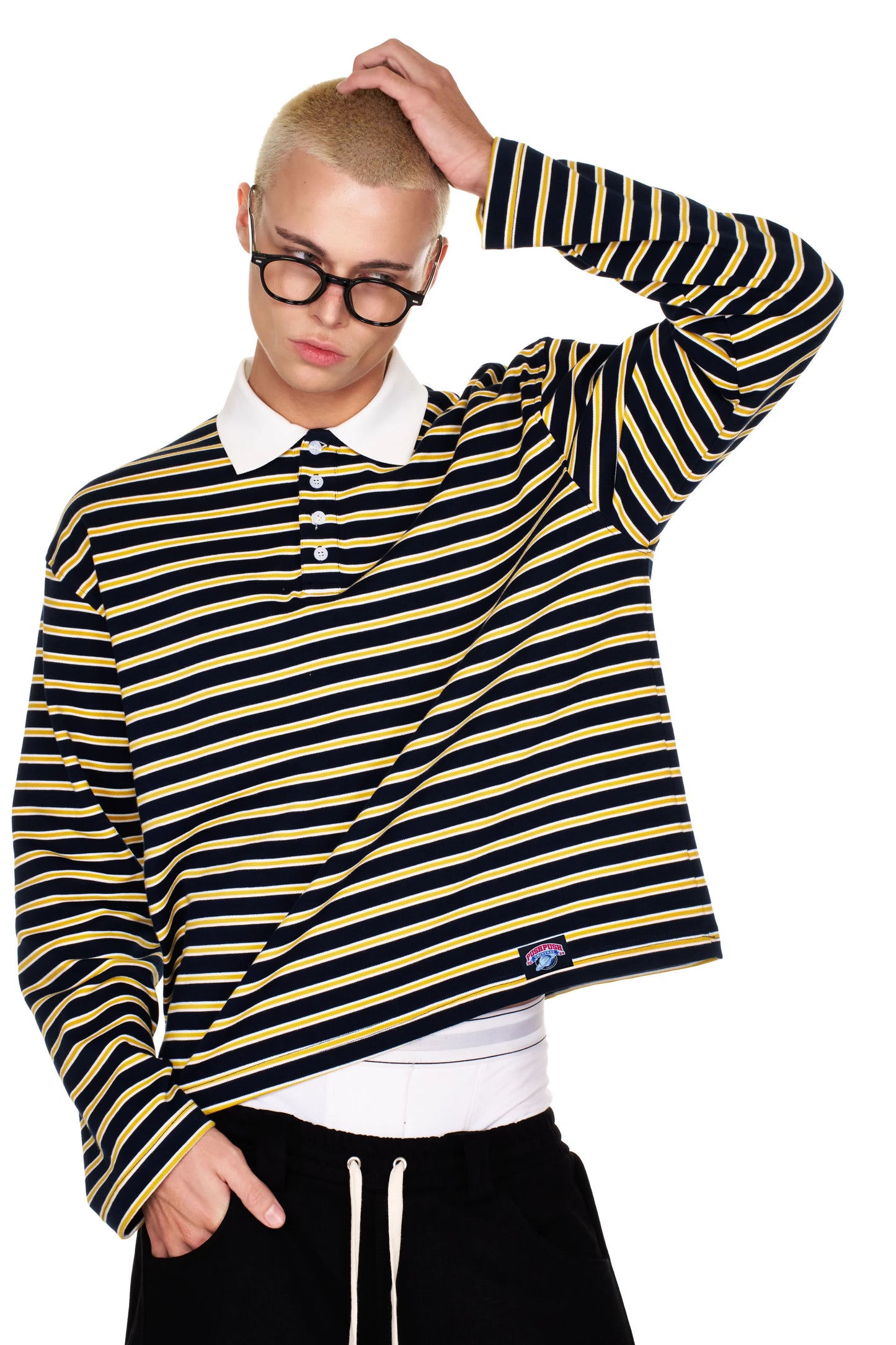 PUSH PUSH - RUGBY POLO SHIRT / Mustard Yellow