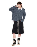 PUSH PUSH - RUGBY POLO SHIRT / Navy Green
