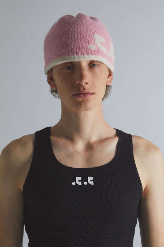 REST & RECREATION -  RR REVERSIBLE BEANIE - PINK