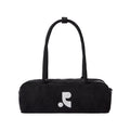 REST & RECREATION -  RR LOGO TERRY SHOULDER BAG - BLACK