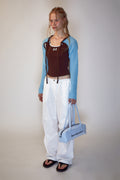 REST & RECREATION -  RR KNIT BOLERO - SKYBLUE