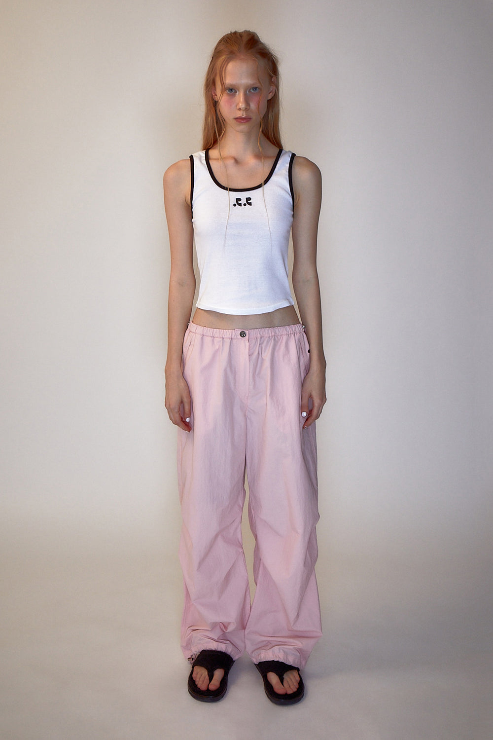 REST & RECREATION -  RR LOGO STRING PANTS - PINK