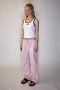 REST & RECREATION -  RR LOGO STRING PANTS - PINK