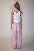 REST & RECREATION -  RR LOGO STRING PANTS - PINK