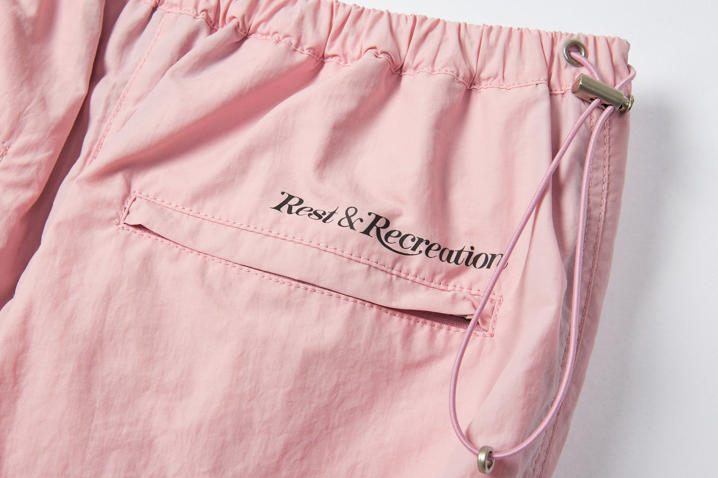 REST & RECREATION -  RR LOGO STRING PANTS - PINK