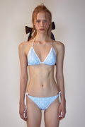 REST & RECREATION -  RR LOGO PATTERN BIKINI - SKYBLUE