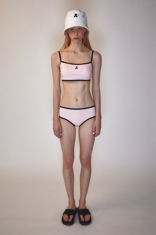 REST & RECREATION -  RR LOGO BIKINI - PINK