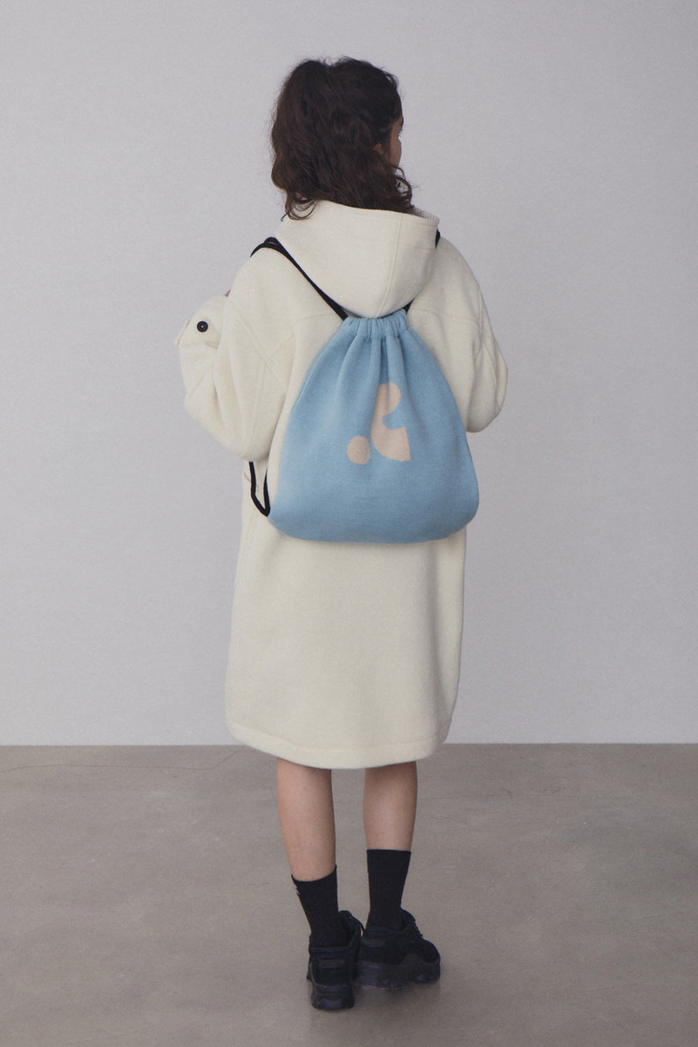 REST & RECREATION -  RR JACQUARD STRING BACKPACK - SKYBLUE