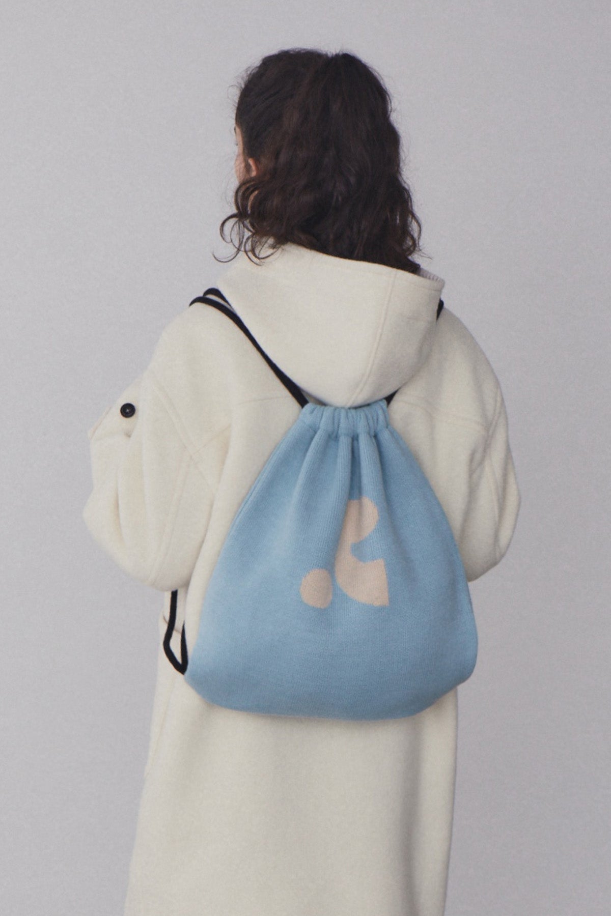 REST & RECREATION -  RR JACQUARD STRING BACKPACK - SKYBLUE