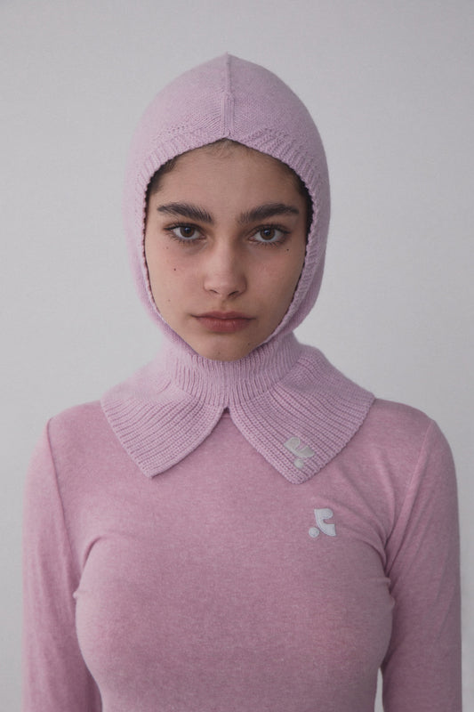 REST & RECREATION -  RR LOGO BALACLAVA - PINK