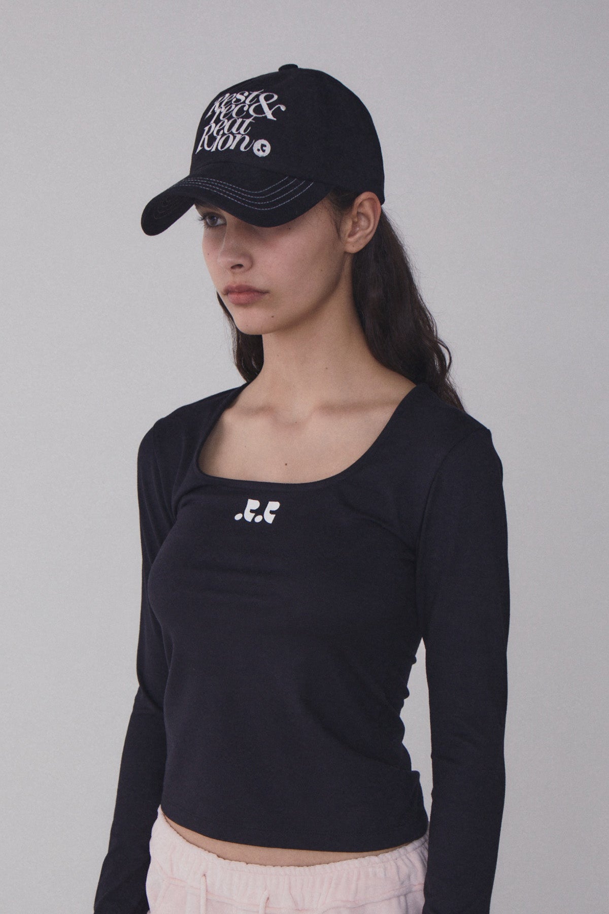 REST & RECREATION -  RR STITCH BALL CAP - BLACK