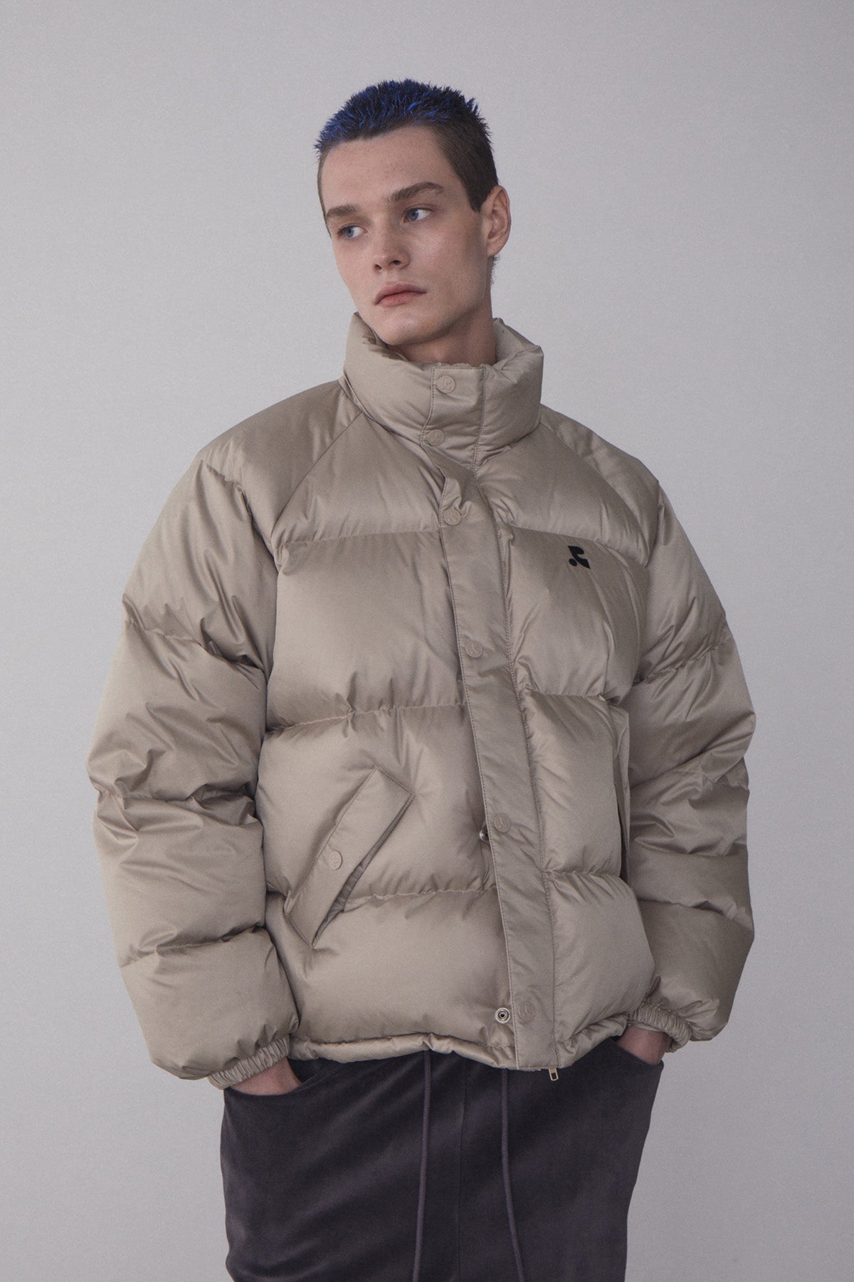 REST & RECREATION -  (M)RR OVERSIZED DOWN JACKET - BEIGE