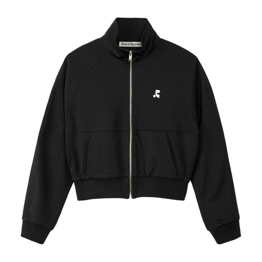 REST & RECREATION -  RR RAGLAN JERSEY JACKET - BLACK