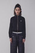 REST & RECREATION -  RR RAGLAN JERSEY JACKET - BLACK