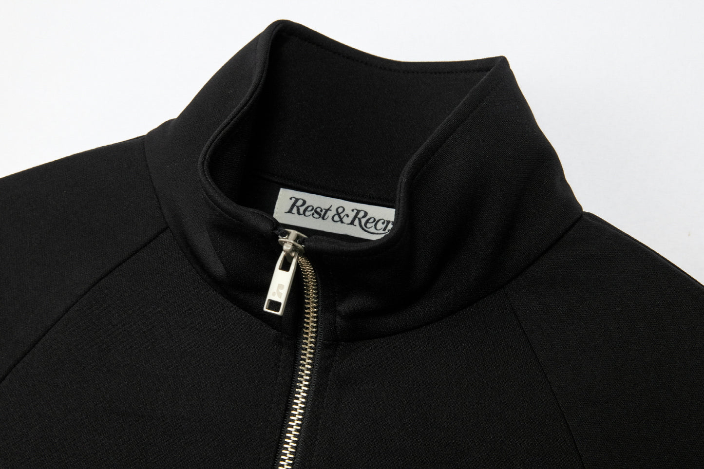 REST & RECREATION -  RR RAGLAN JERSEY JACKET - BLACK