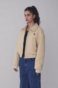 REST & RECREATION -  RR COMMUNITY BOMBER JACKET - IVORY