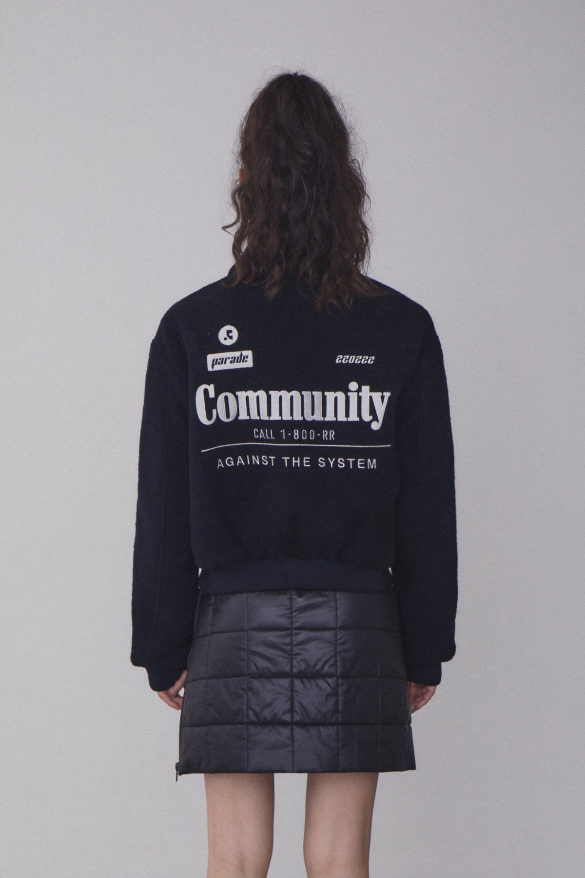 REST & RECREATION -  RR COMMUNITY BOMBER JACKET - NAVY