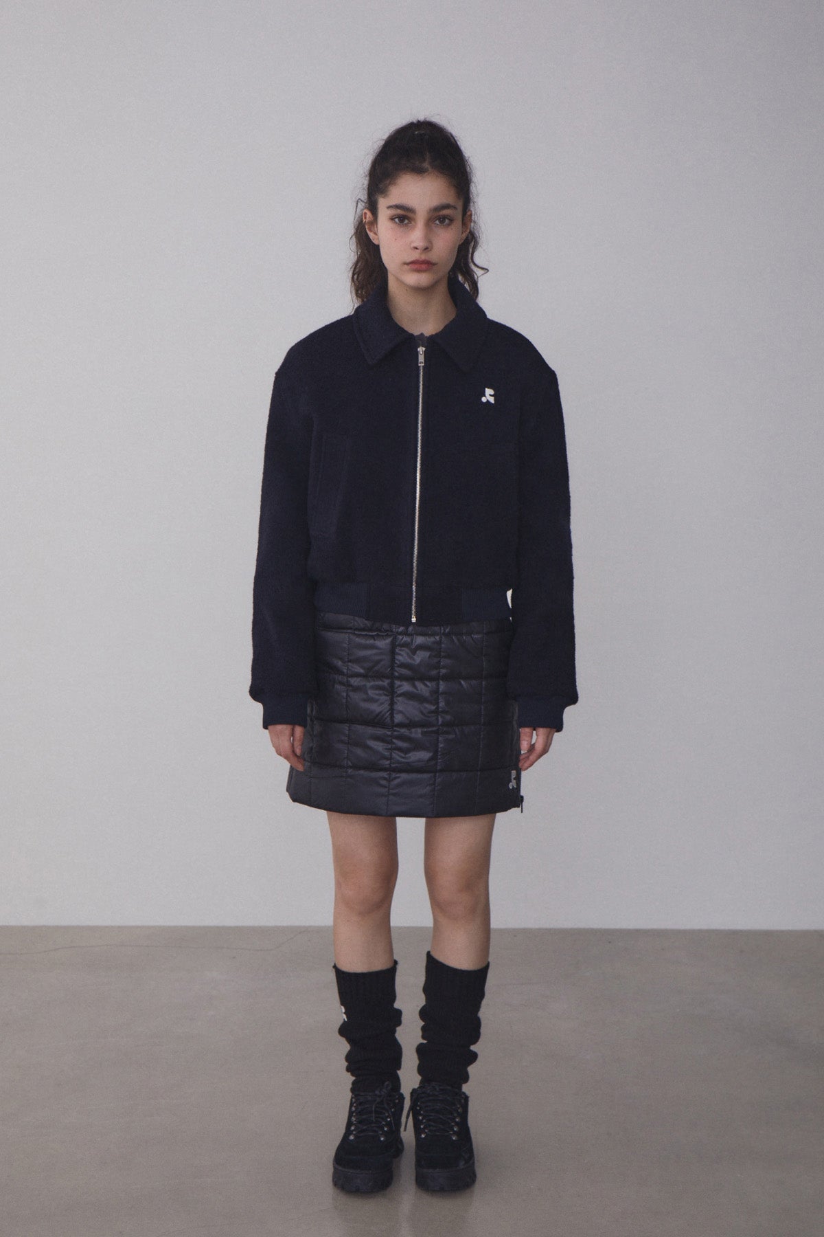 REST & RECREATION -  RR COMMUNITY BOMBER JACKET - NAVY