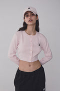 REST & RECREATION -  RR CROPPED KNIT CARDIGAN ( 2 COLOUR )