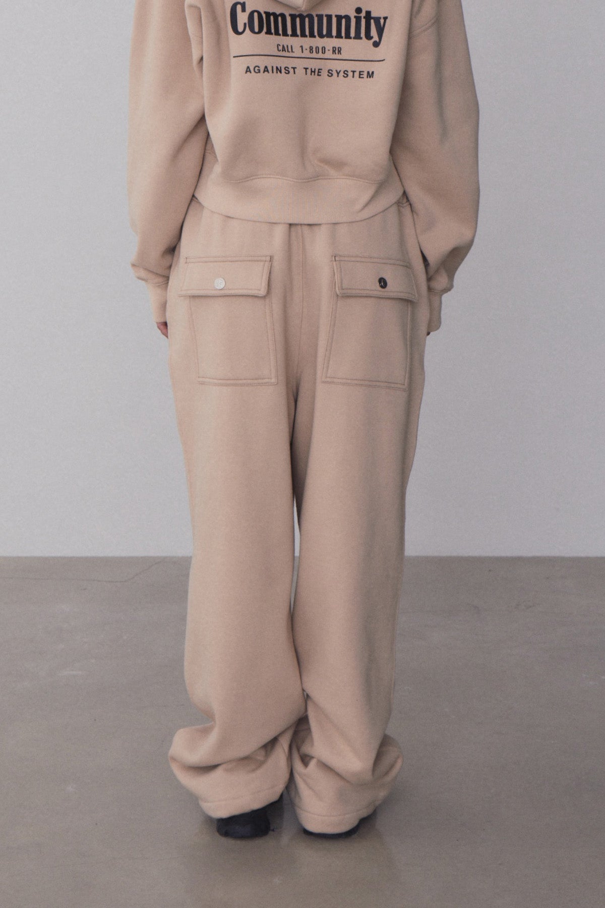 REST & RECREATION -  RR STITCH JOGGER PANTS - BEIGE