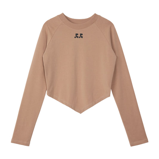 REST & RECREATION -  RR ARROW POINT LONG SLEEVE T-SHIRT - BRICK