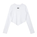 REST & RECREATION -  RR ARROW POINT LONG SLEEVE T-SHIRT - WHITE