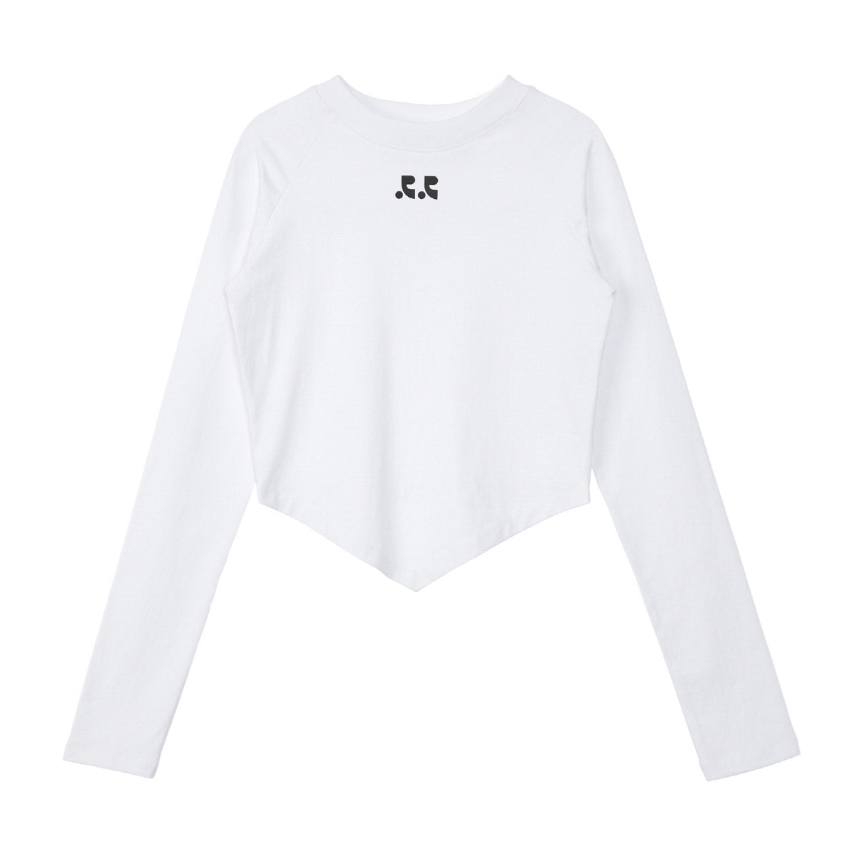 REST & RECREATION -  RR ARROW POINT LONG SLEEVE T-SHIRT - WHITE