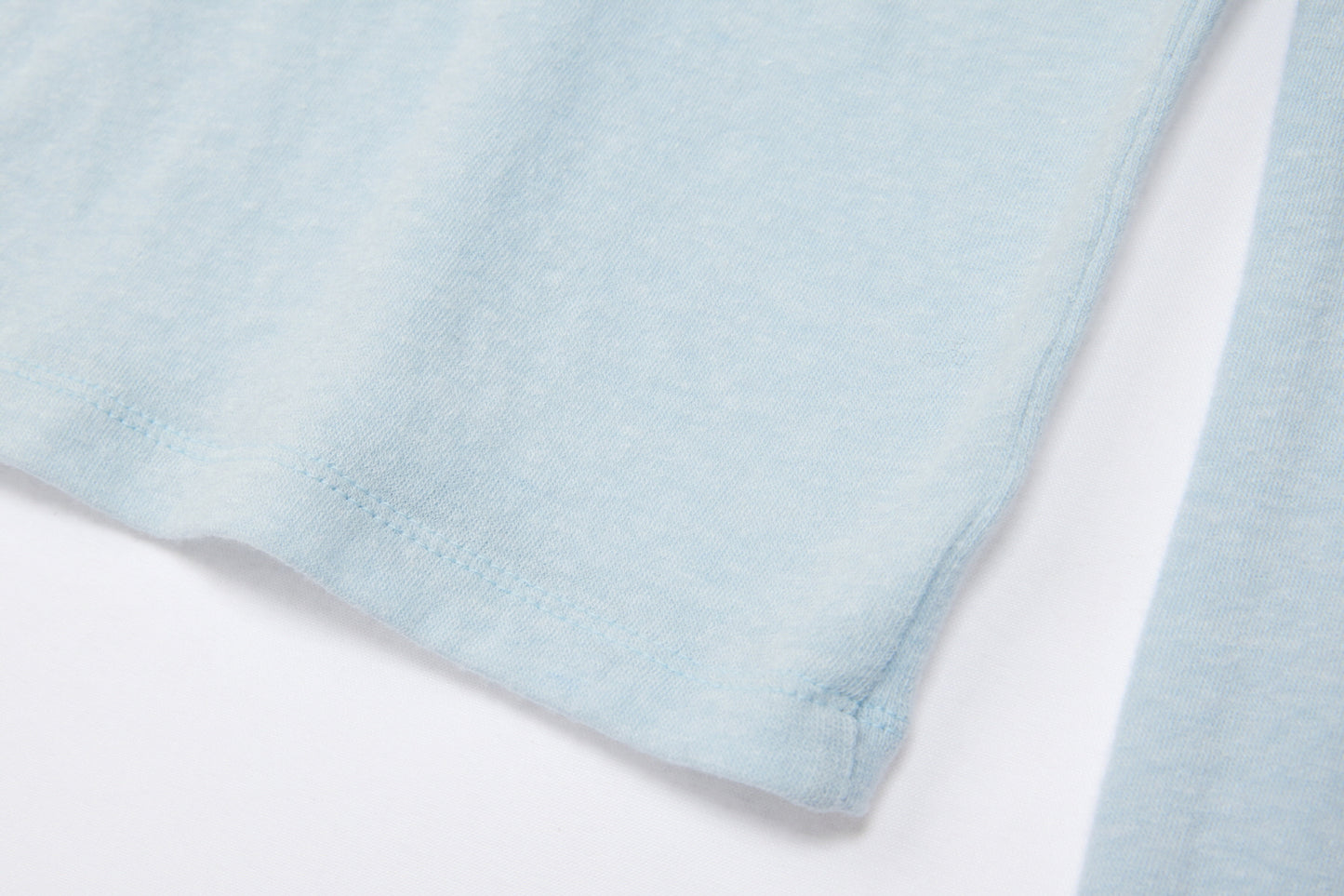 REST & RECREATION -  RR HIGH NECK LONG SLEEVE TOP - SKYBLUE