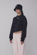 REST & RECREATION -  RR ARROW POINT HOODIE - BLACK