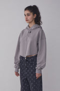 REST & RECREATION -  RR ARROW POINT HOODIE - GREY