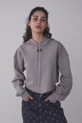 REST & RECREATION -  RR ARROW POINT HOODIE - GREY