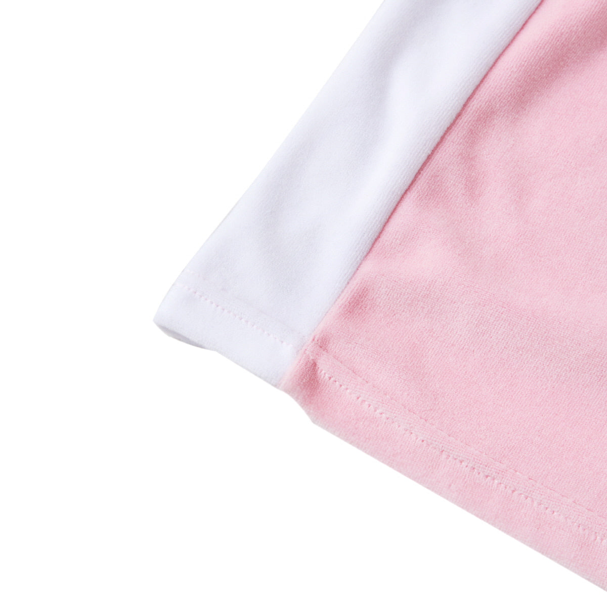 REST & RECREATION -  RR VELVET UNIFORM T-SHIRTS - PINK