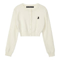 REST & RECREATION -  RR CROPPED KNIT CARDIGAN ( 3 COLOUR )