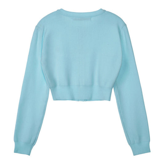 REST & RECREATION -  RR CROPPED KNIT CARDIGAN ( 3 COLOUR )