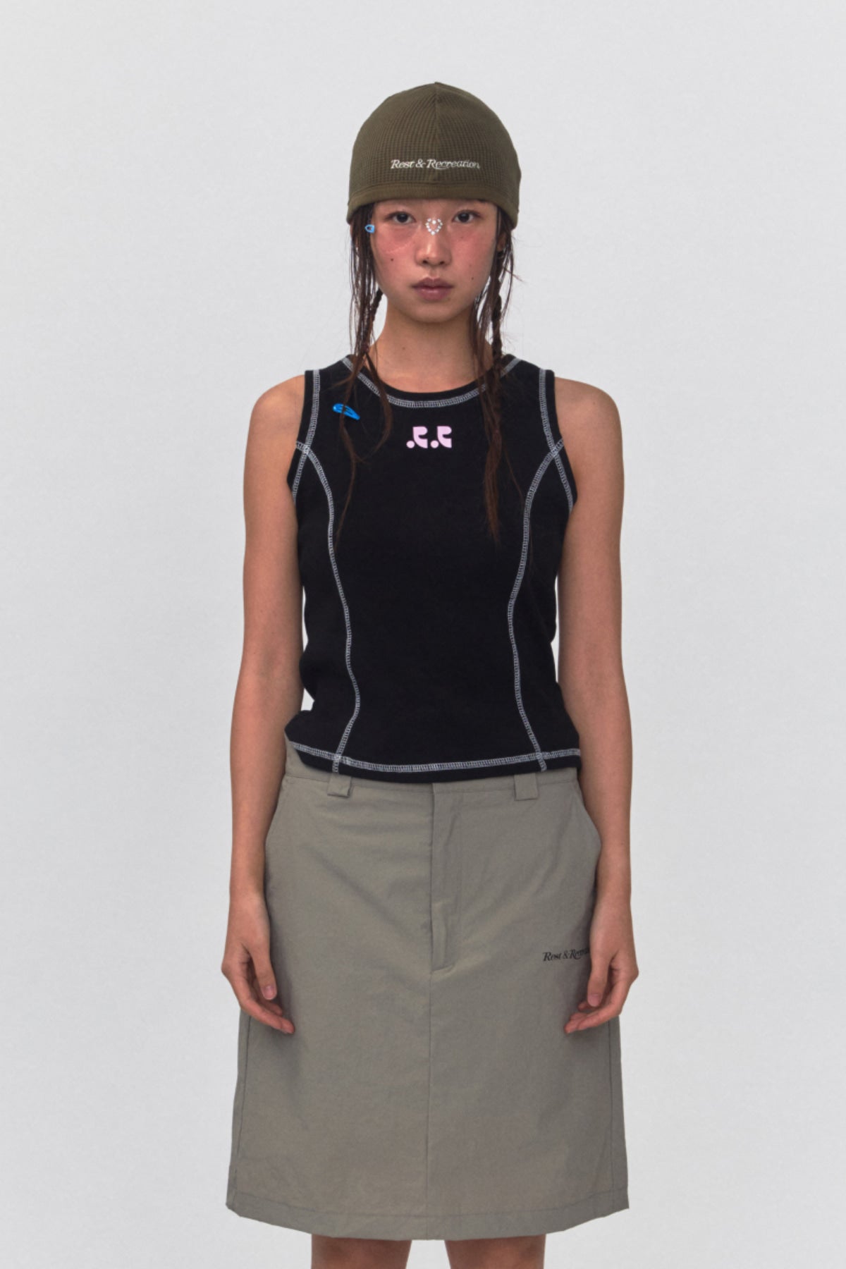 REST & RECREATION -  RR COLORATION SLEEVELESS TOP（ 3 colour）