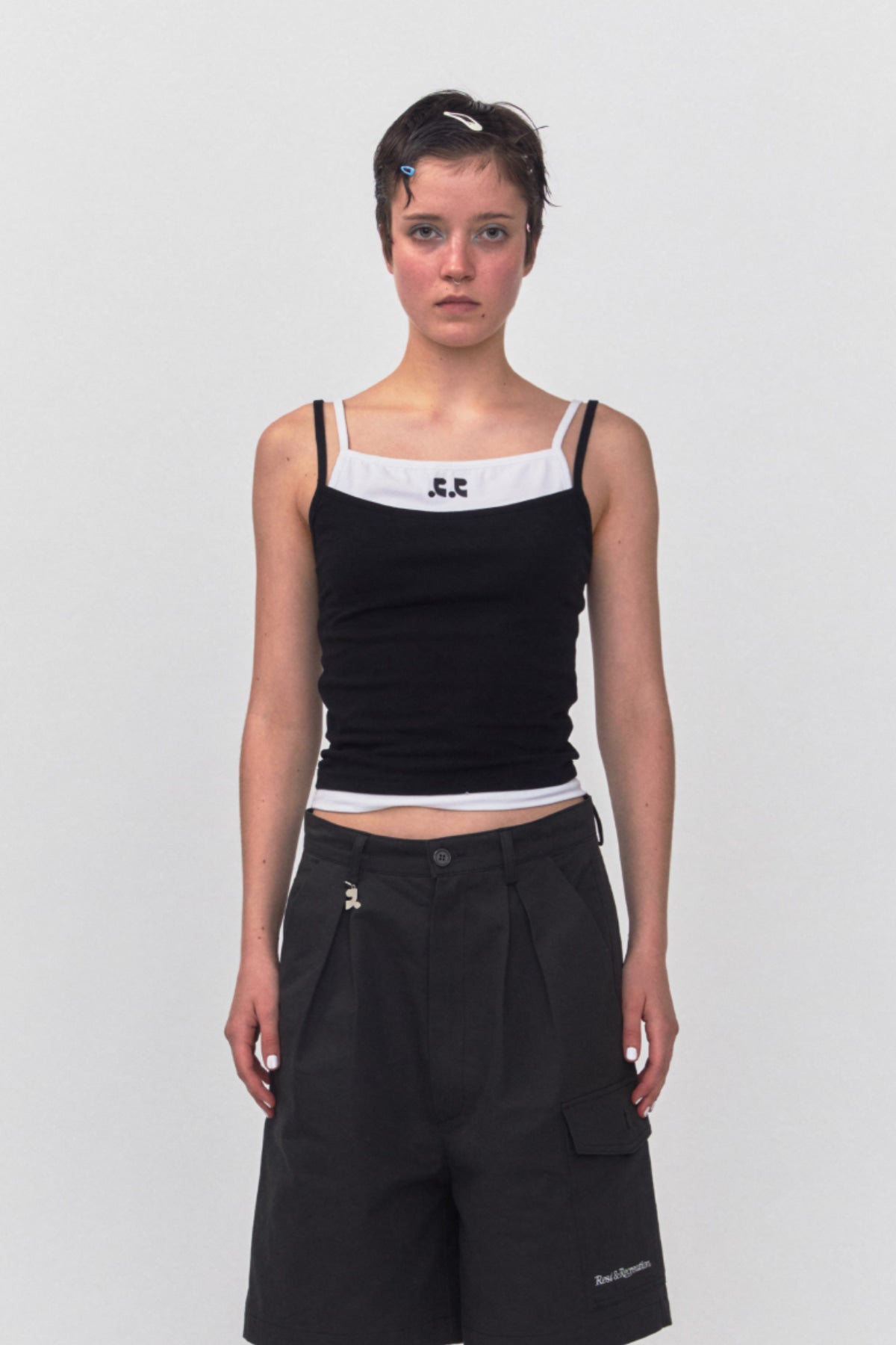 REST & RECREATION -  RR LAYERED SLEEVELESS TOP（ 2 colour）