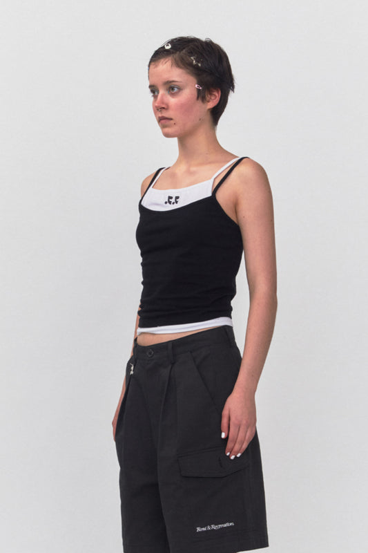 REST & RECREATION -  RR LAYERED SLEEVELESS TOP（ 2 colour）